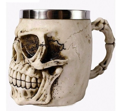 Imagen 2 de 3 de Taza Calavera Gótica Medieval