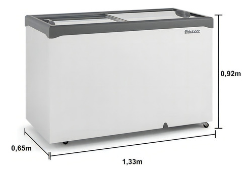 Freezer Horizontal 220l Gelopar Vidro Deslizante Ghde-220v