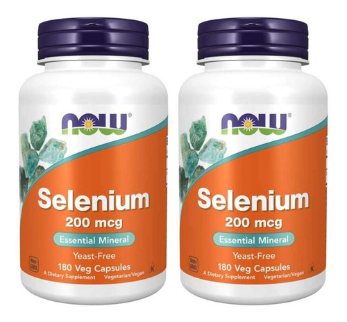 Selenium Now Foods 2 Pack 180caps - Unidad a $669