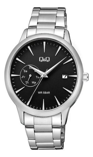 Reloj Para Hombre Q&q A12a A12a-009py Plateado