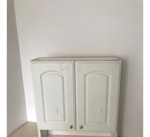 Mueble Organizador De Pared Para Baño Color Blanco