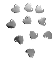 Comprar Mini Dije Acero Quirurgico Corazon X 10 Unidades Fornituras