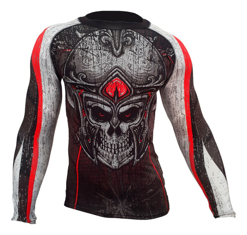 Remera Proteccion Rashguard Lycra Larga Mma Jiu Jitsu Nogi