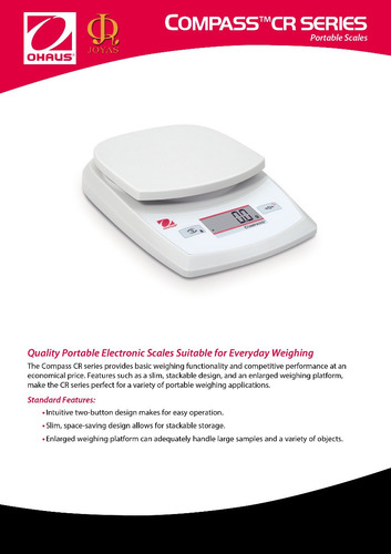 Balanza Digital Ohaus Cr621 Laboratorio Joyeria 620g 0,1g