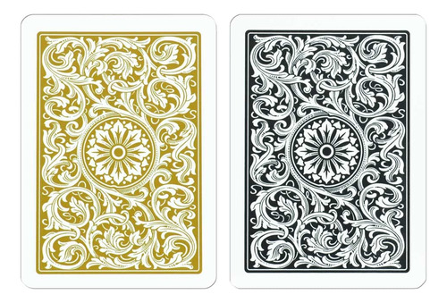 Rts De Poker Tmño Regulr Índice 1546 2 Mzos Negro Oro
