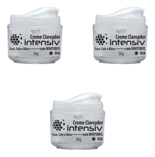 Creme Clareador Intensiv Com Filtro Solar 3 Unidades