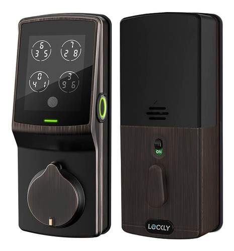 Lockly Pgd728fvb - Cerradura De Puerta Biométrica Smart