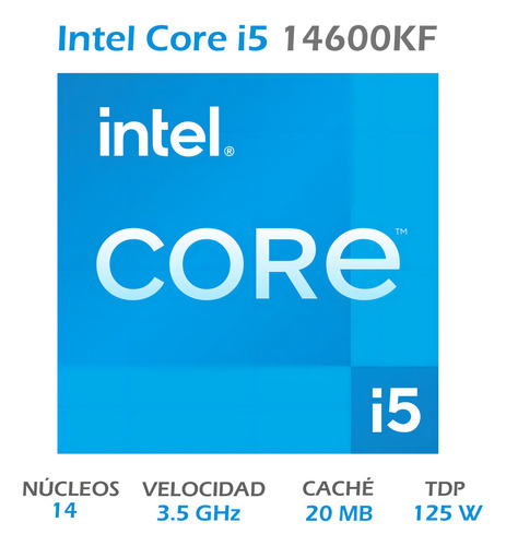 Procesador Intel Core I5 14600kf 3.5 Ghz 14 Core 24 Mb 1700