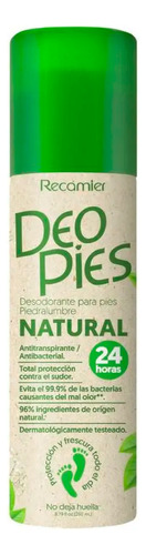 Desodorante De Pies Piedralumbre Natural 24h 260ml Deo Pies