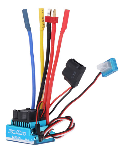 60 A Esc Sin Escobillas Para Modelo 1/10 Rc De Coche O Barco