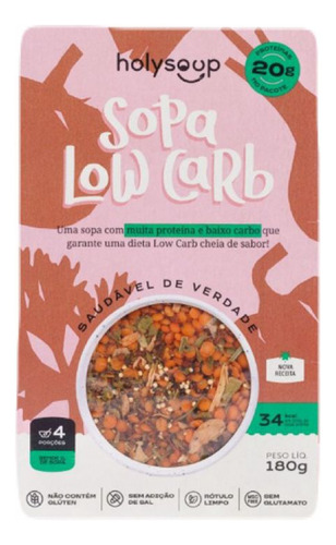 Sopa Low Carb - Sem Glúten - Holysoup - 180g