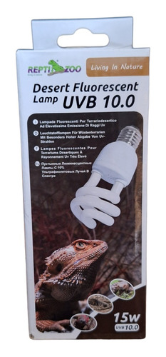 Ampolleta Desertica Uvb 10.0 15w Para Reptiles