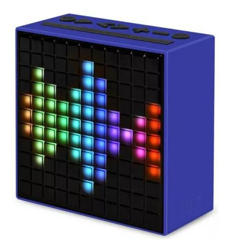 Parlante Portatil Mini Timebox Bluetooth Smart Pixel Divoom Color Azul