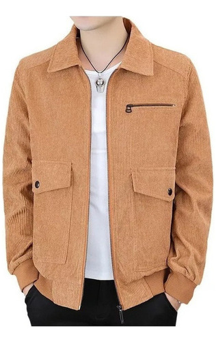 Chaqueta Casual De Terciopelo De Moda Para Hombre