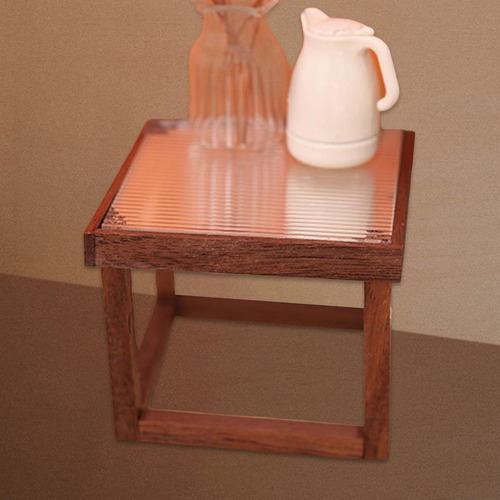 Casa De Muñecas Mesa En Miniatura Mesa Auxiliar Teatable L