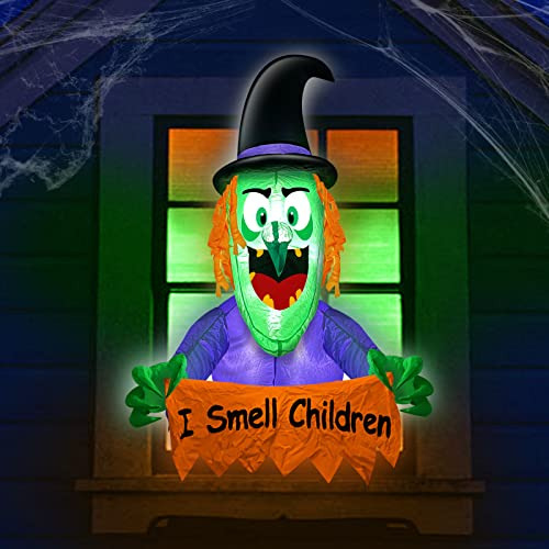 Decoracion De Exteriores Tematica Halloween Inflable Bruja