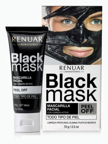 Mascarilla Facial Renuar Black Mask Peel Off X 70 G