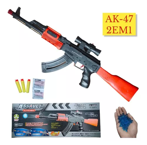 Brinquedo Arma Bolinha De Gel + Dardo Nerf Arminha Brinquedo