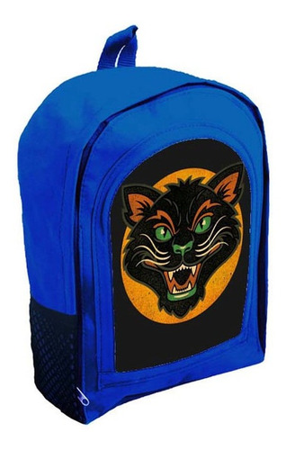 Mochila Azul Infantil  Nena Nene Halloween Miedo Tt22