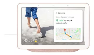 Google Nest Hub con asistente virtual Google Assistant, pantalla integrada de 7" color sand 110V/220V