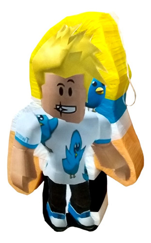 Piñata Roblox Niño Avatar Pelo Amarillo 1 Metro Alto