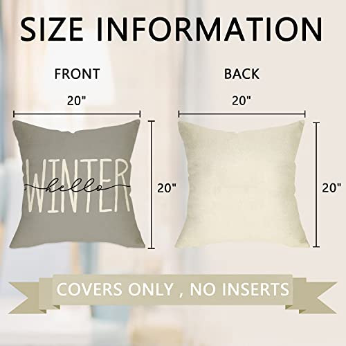 Juego 4 Fundas De Almohada Decorativas Navidad 20 Cm