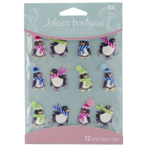 Jolee&#39;s Boutique Holiday Penguin Cabochons Pegatina...