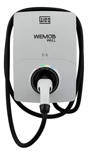 Estação de Recarga Carros Elétricos WEG Wemob Wall 7,4kw 32A Bran...