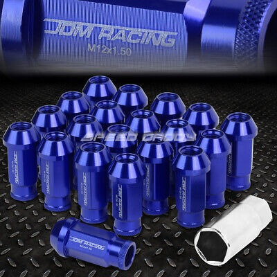 For Dts Sts Deville Blue 20x 50mm Rim Anodized Wheel Lug Sxd