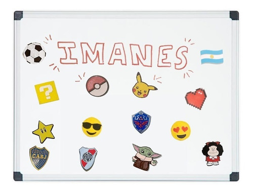 5 Imanes Personalizados Juegos Emojis Pizarron - Heladera