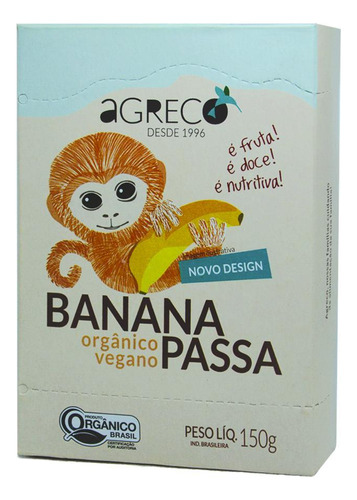 Kit 2x: Banana Passa Orgânica Agreco 150g