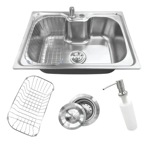 Cuba Gourmet Cozinha Aço Inox Escovado com Acessórios 60x42cm Stillus Home