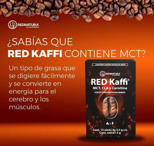 Rednatura Red Kaffi Cafe Solubre 15 Sticks
