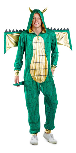 Tipsy Elves Disfraz Dragon Para Hombre Monstruo Mitico Verde