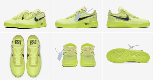 tenis nike off white verde