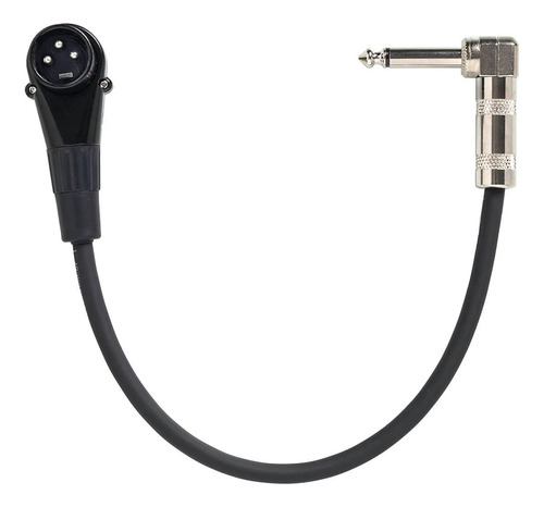 Cabo Xlr Macho 90o Graus Para P10 90o Graus Mono - 50 Cm