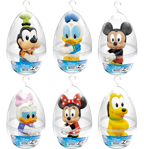 Agarradinho Disney Mickey Mouse No Ovo De Páscoa Pequeno - (Personagens Sortidos Unitário) - Líder Brinquedos