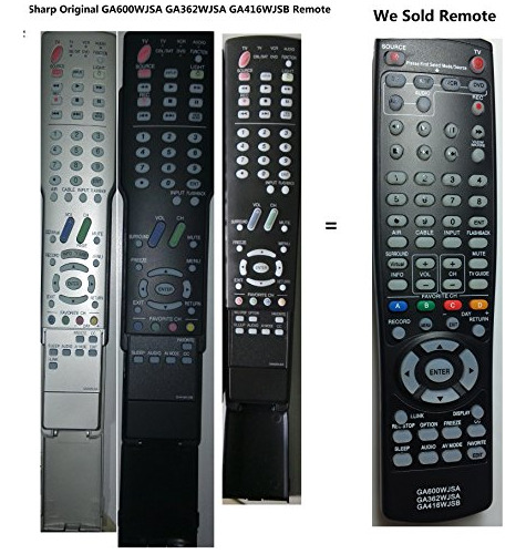 Sharp Gawjsa Gawjsb Replace Aquo Tv Remote Control Sub