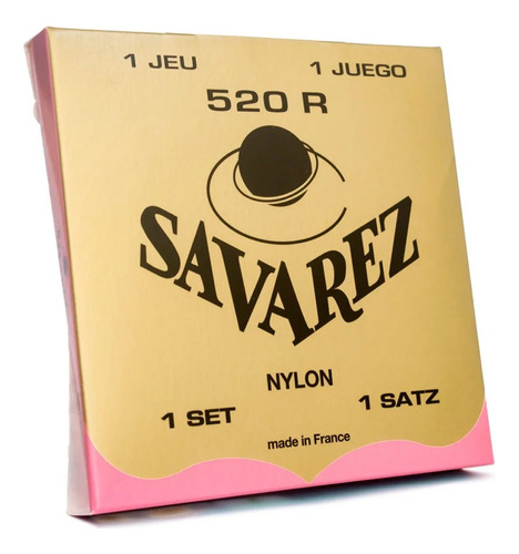 Encordoamento Savarez Tradicional 520r Nylon Tensão Alta