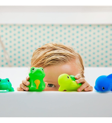 Set X 8 Animalitos Munchkin Juguete Baño Bañera Bebé Granja Color Lago
