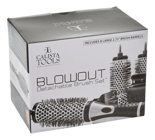 Juego De Cepillos Calista Blowout, Incluye 6 2 Barriles De 1