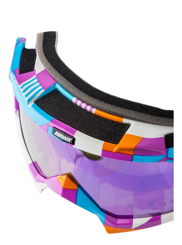 Antiparra Naranja C/ Visor Cromado Armazón Naranja1