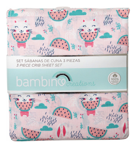 Juego Set De Sabanas Para Cuna Bebe Bambino /bebepelucl