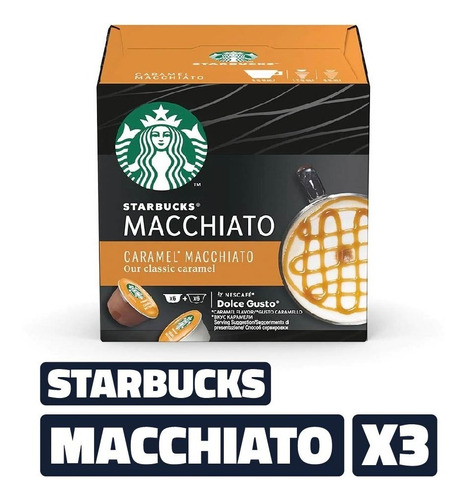 Starbucks Caramel Macchiato Capsulas Dolce Gusto (pack X3)