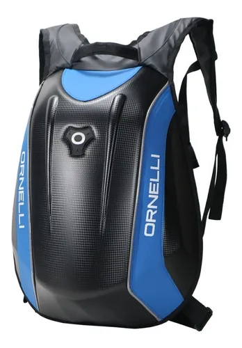 Mochila Para Moto Impermeable Ornelli Casco Azul Motos.shop