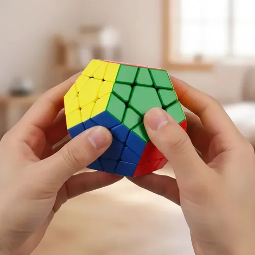 Cubo Mágico Megaminx 12 Lados Colorido Pentágono Plástico Jiehui