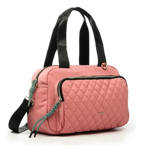 Cartera Dos Asas Mediana Luxor Rosado