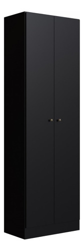 Genialflex Xangai armário multiuso 2 portas cor preto fosco