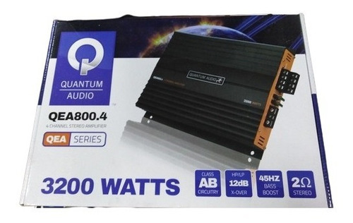 Imagen 4 de 4 de Amplificador 4 Canales Quantum Audio Qea800.4 3200w Clase Ab