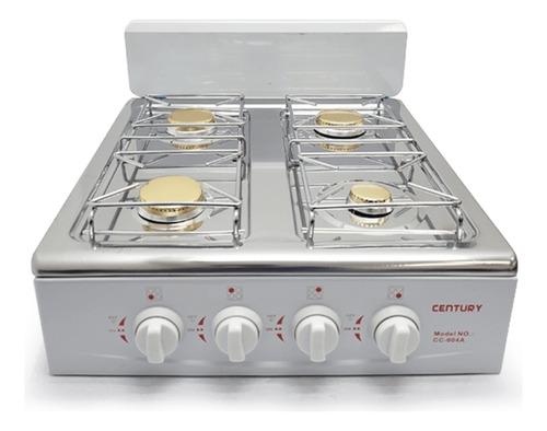 Cocina 4h Century Acero A Gas